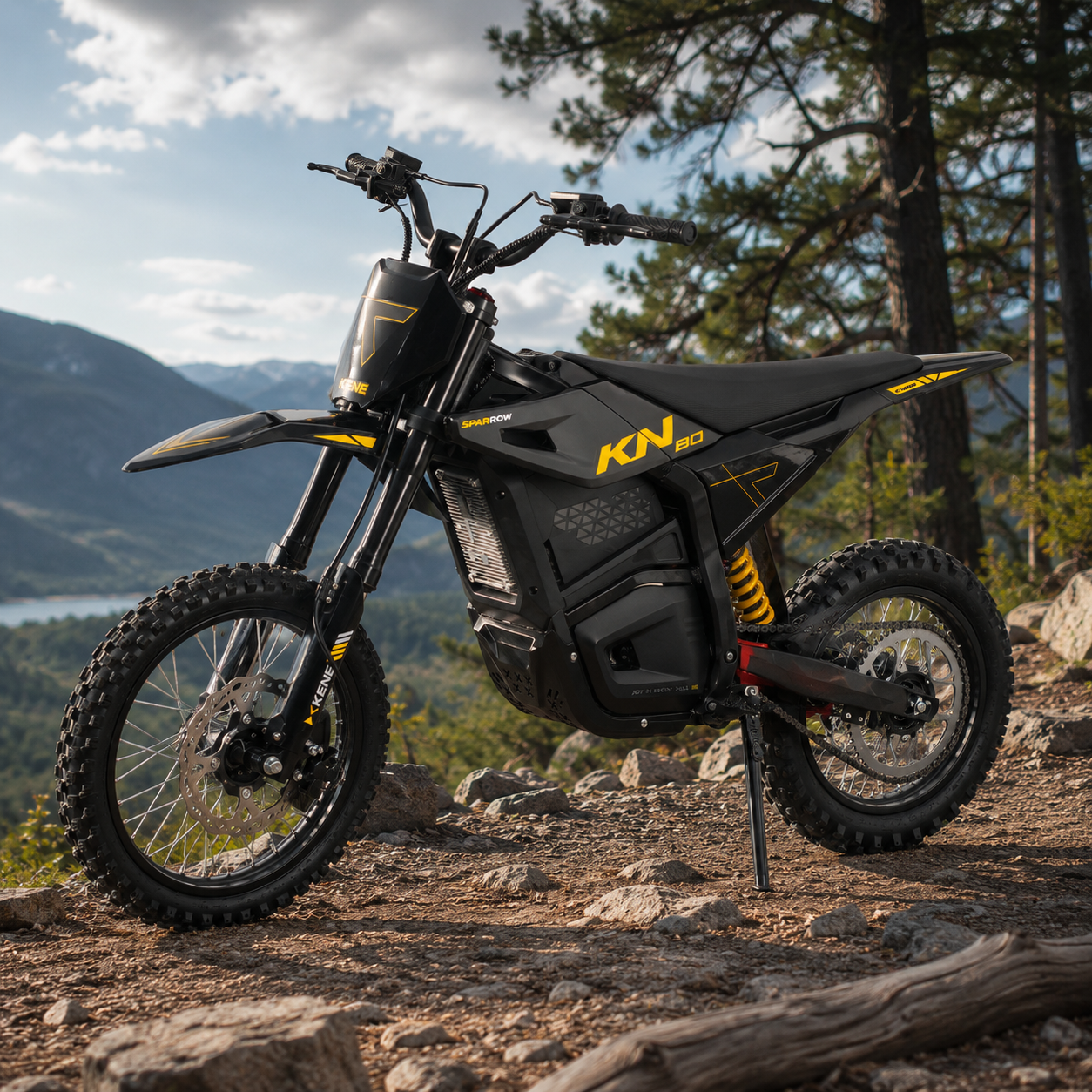 KENEbike KN80 Pro Sparrow Electric Dirt Bike | 4000W Power, 44MPH